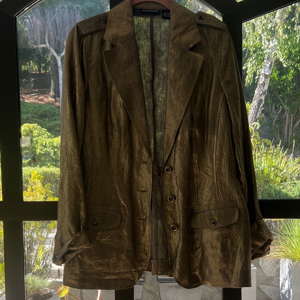 Sutton Studio Metallic Blazer
